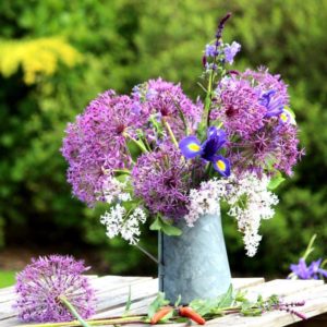 Plukboeket met allium