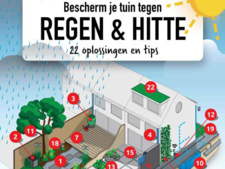 Regen en hitte klimaatvriendelijke tuin