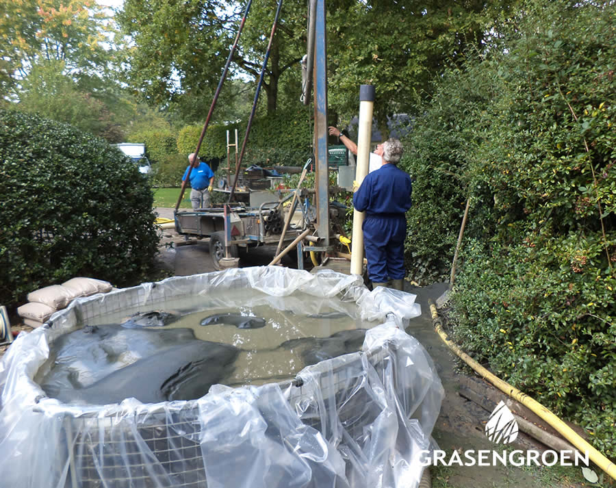 Waterput in je eigen tuin puntstuk slaan grondwater voor eigen tuin