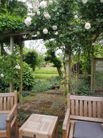 Doorkijkje naar de moestuin