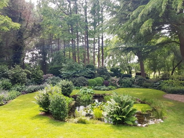 Vijver, middelpunt van de tuin